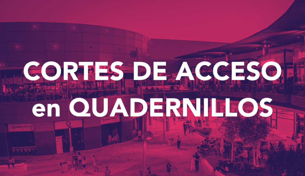 Cortes de acceso en Quadernillos en Alcalá de Henares